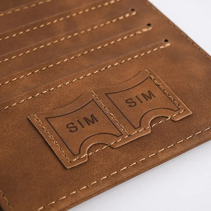 C&E- RFID Leather passport and debit cards holder